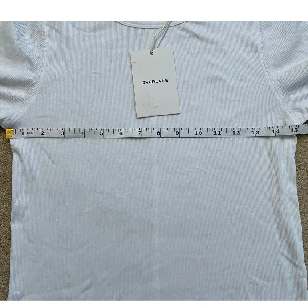 Everlane The Luxe Rib Supima Cotton Crew - Picture 5 of 7